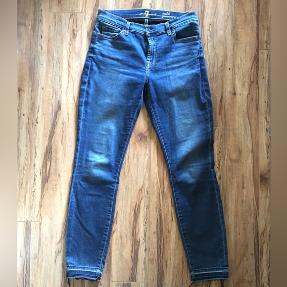 7FAM Cropped Skinny Jeans - Picture 2 of 7